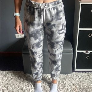 No Boundries Fuzzy Tye Dye Sweatpants